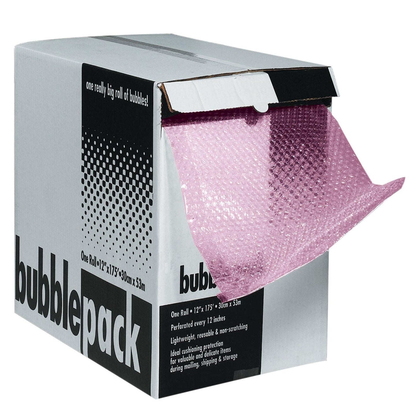 1/2" x 12" x 50' Anti-Static Bubble Dispenser Pack - BD1212AS