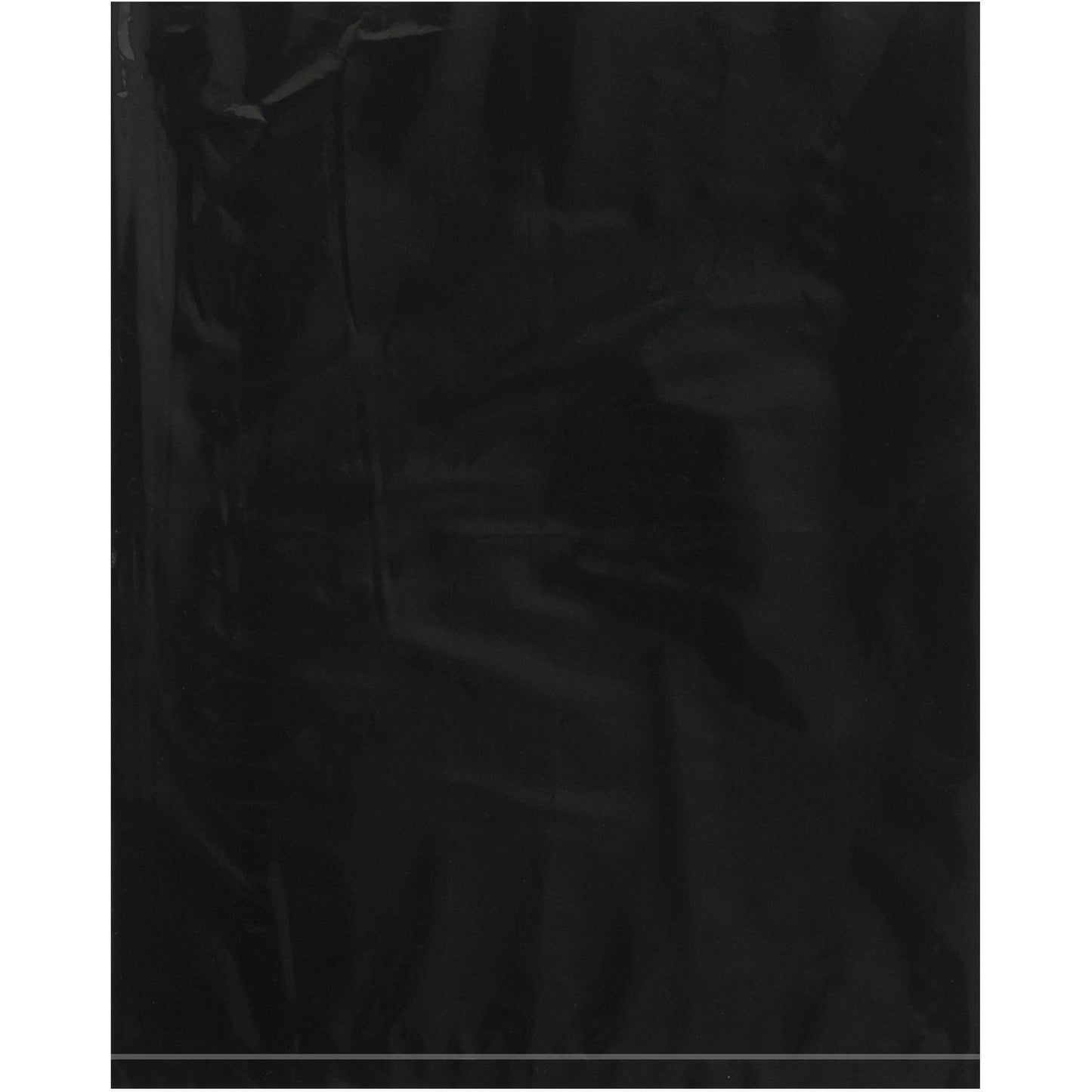 12 x 15" - 2 Mil Black Flat Poly Bags - PB534BK