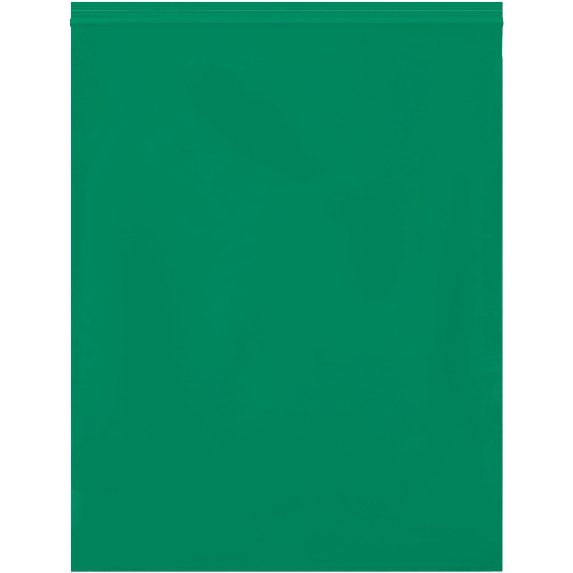 12 x 15" - 2 Mil Green Reclosable Poly Bags - PB3670G