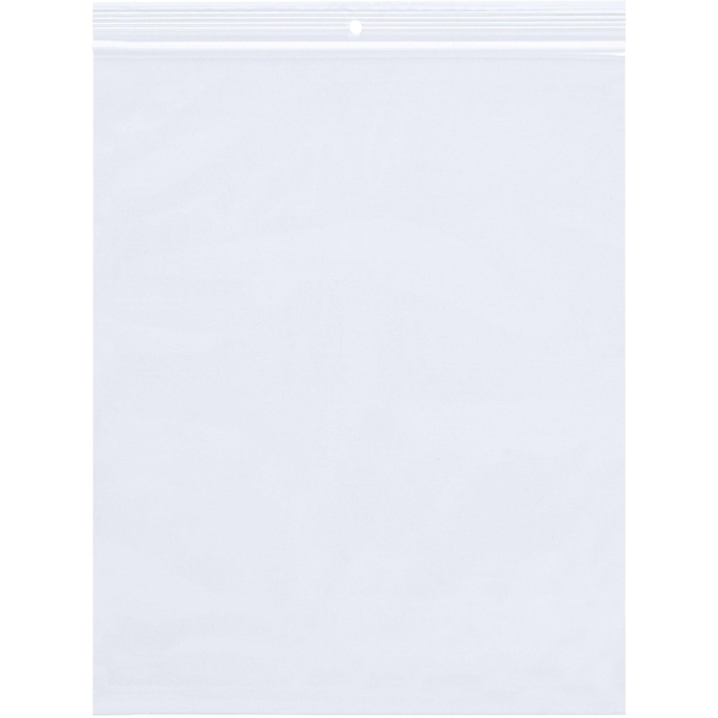12 x 15" - 2 Mil Reclosable Poly Bags w/ Hang Hole - PB6729