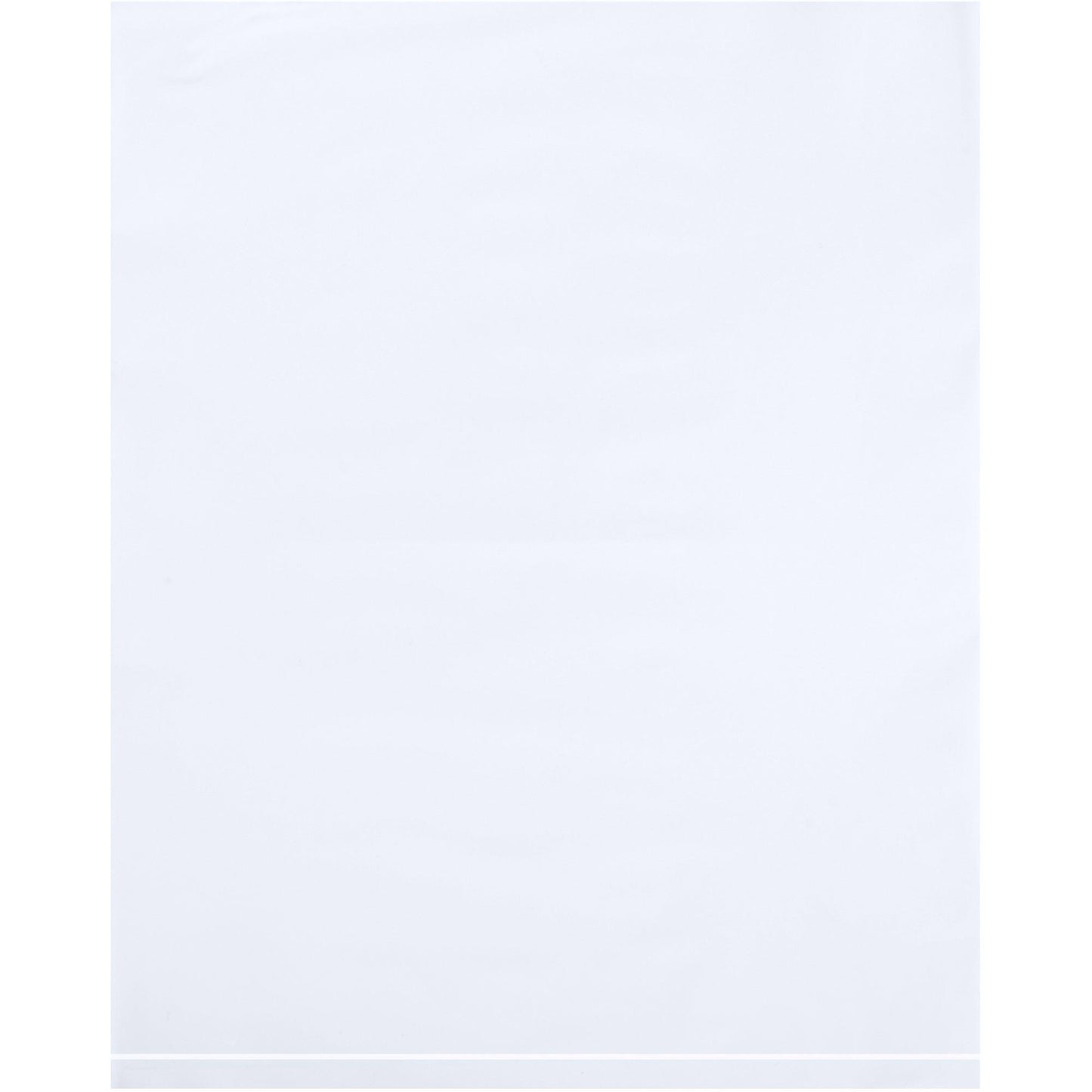 12 x 15" - 2 Mil White Flat Poly Bags - PB534W