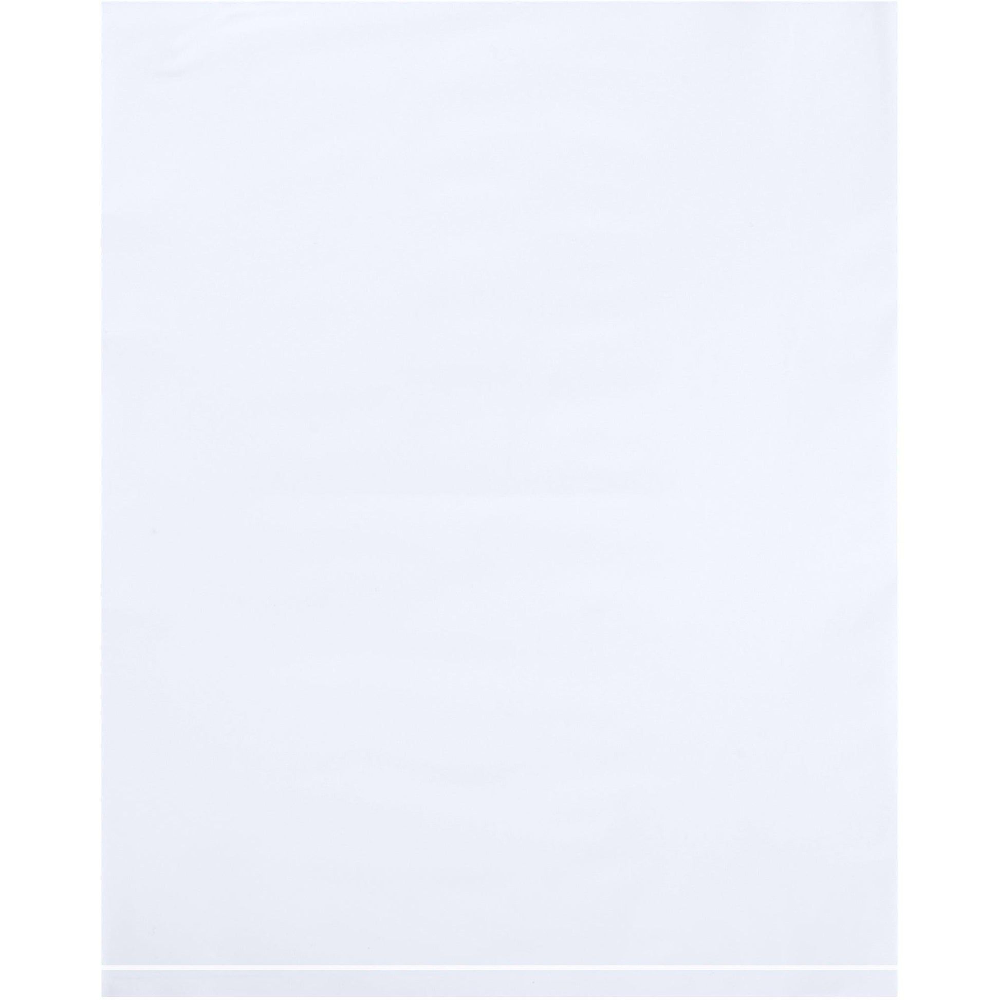 12 x 15" - 2 Mil White Flat Poly Bags - PB534W