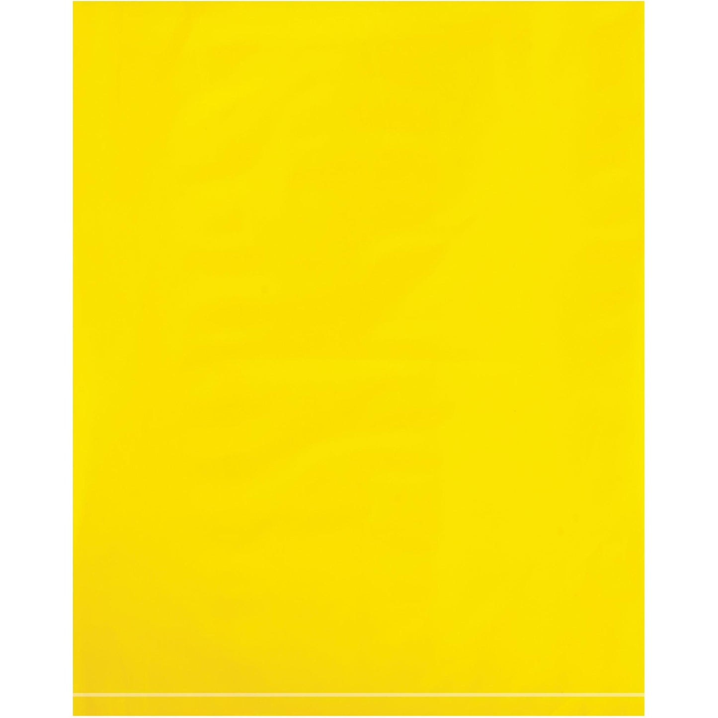 12 x 15" - 2 Mil Yellow Flat Poly Bags - PB534Y