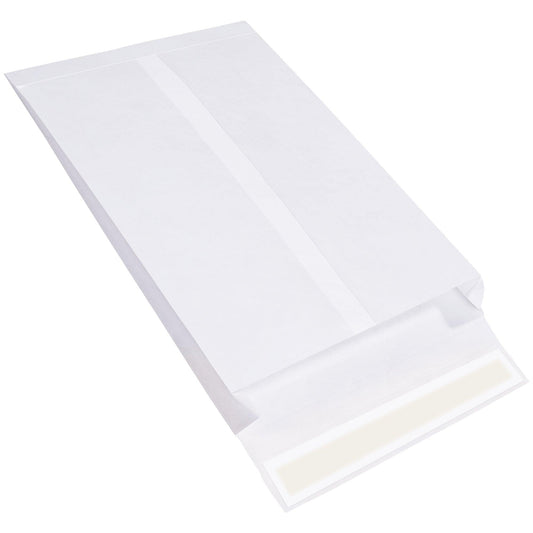 12 x 16 x 2" White Expandable Tyvek® Envelopes - TYE12162WE