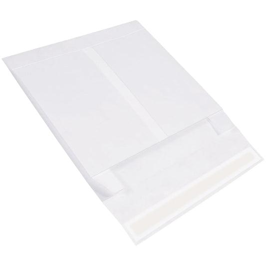 12 x 16 x 4" White Expandable Tyvek® Envelopes - TYE12164WS Box Packaging Partner