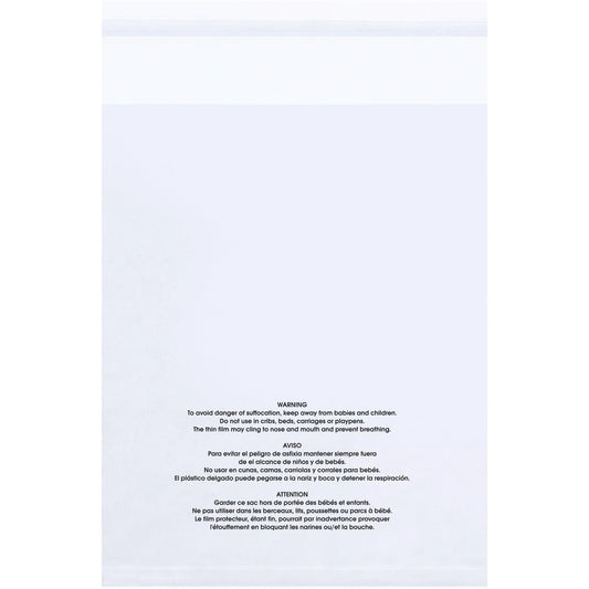 12 x 18" - 1.5 Mil (100 Pack) Resealable Suffocation Warning Poly Bags - PMR121815100 Box Packaging Partner