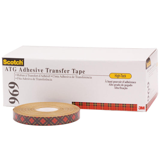 1/2" x 18 yds. (6 Pack) 3M™ 969 Adhesive Transfer Tape - T9639696PK