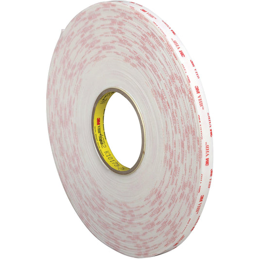 1/2" x 5 yds. White 3M™ 4952 VHB™ Tape - VHB495212R