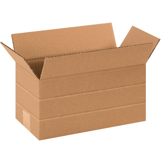 12 x 6 x 6" Multi-Depth Corrugated Boxes - MD1266