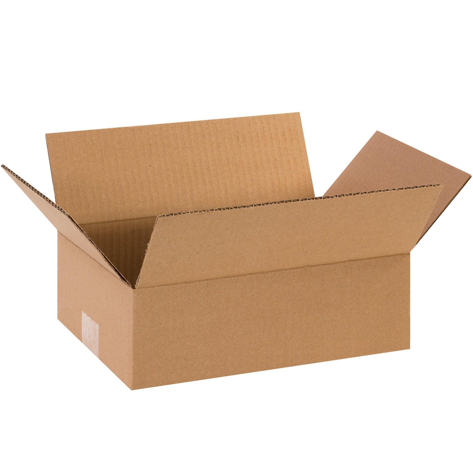 12 x 8 x 4" Flat Corrugated Boxes - 1284 Box Packaging Partner