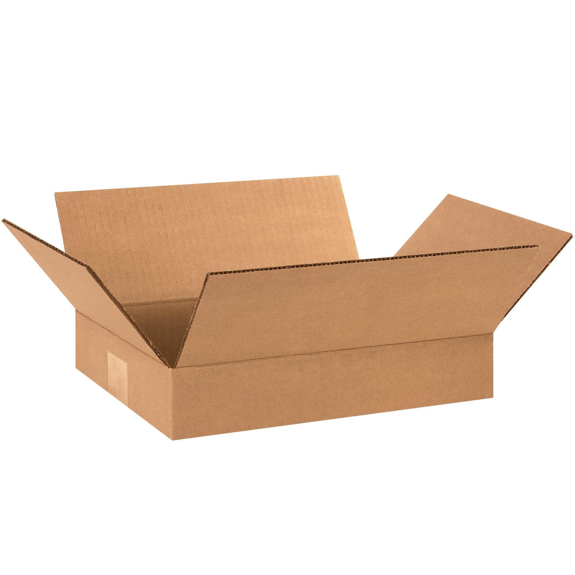 12 x 9 x 2" Flat Corrugated Boxes - 1292 Box Packaging Partner