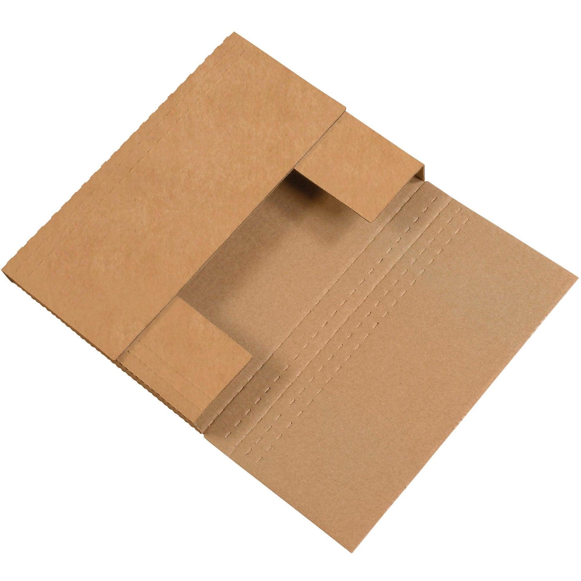 12 x 9 x 3" Kraft Easy-Fold Mailers - M12932BFK