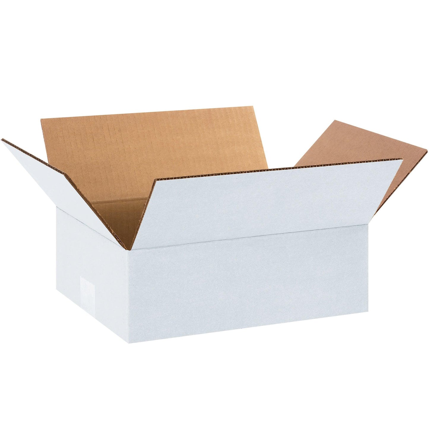 12 x 9 x 4" White Corrugated Boxes - 1294W