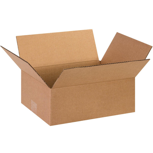 13 x 10 x 5" Flat Corrugated Boxes - 13105