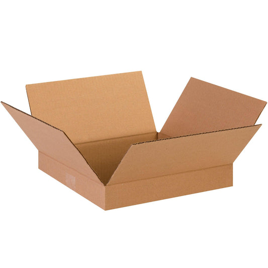 13 x 13 x 2" Flat Corrugated Boxes - 13132