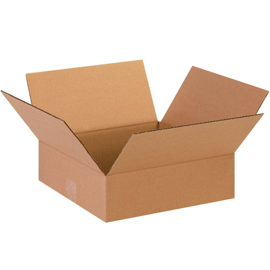 13 x 13 x 4" Flat Corrugated Boxes - 13134