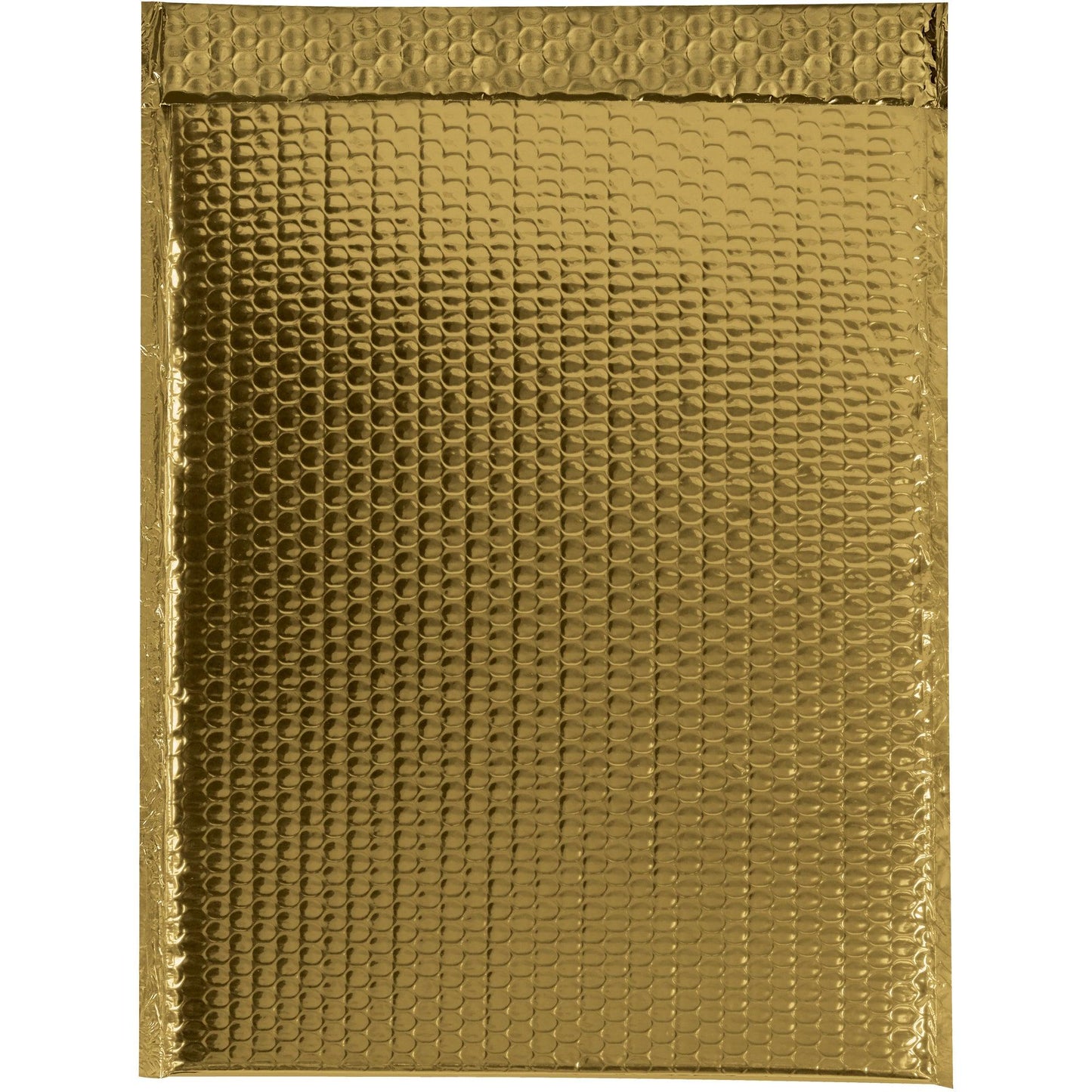 13 x 17 1/2" Gold Glamour Bubble Mailers - GBM1317GD