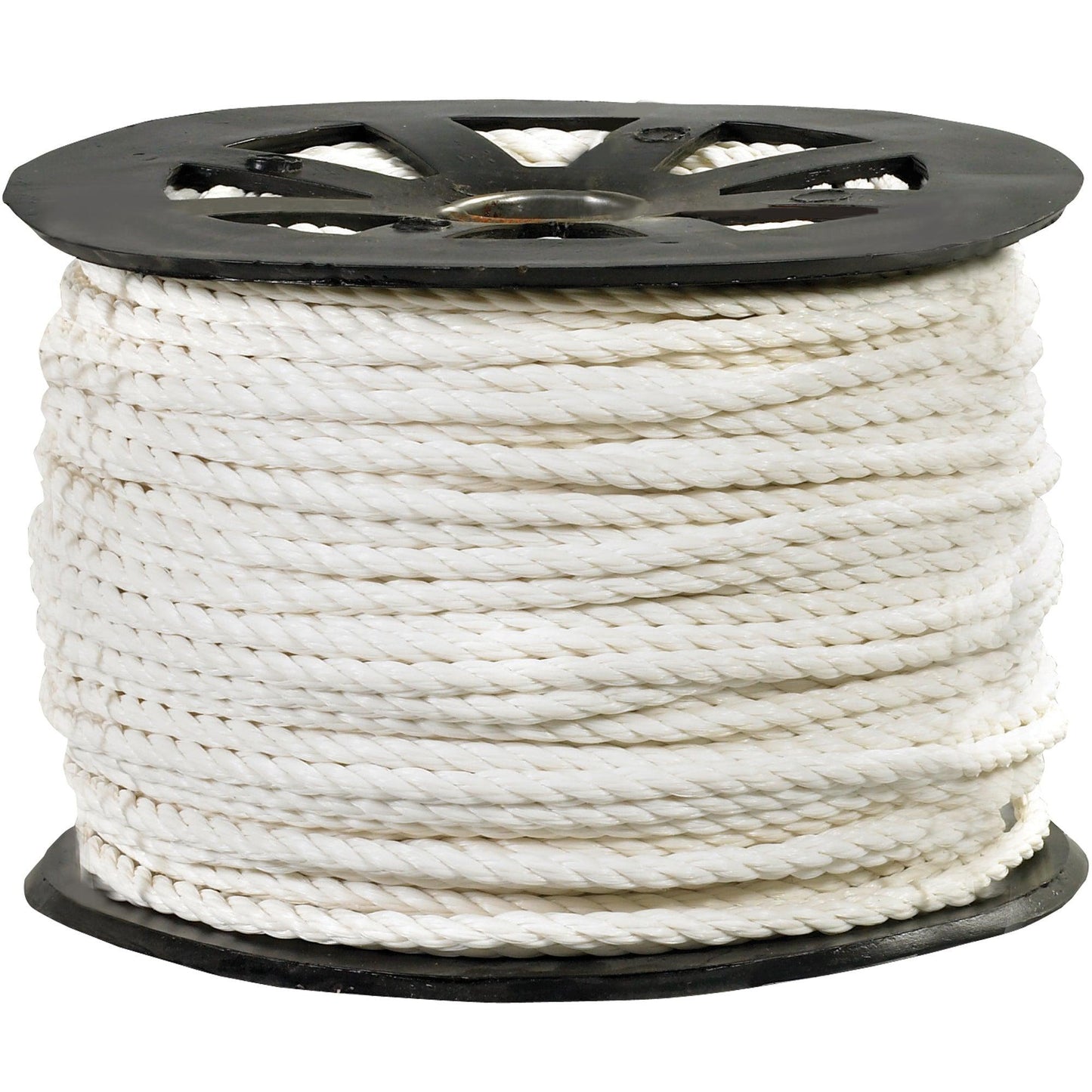 1/4", 1,150 lb, White Twisted Polypropylene Rope - TWR104