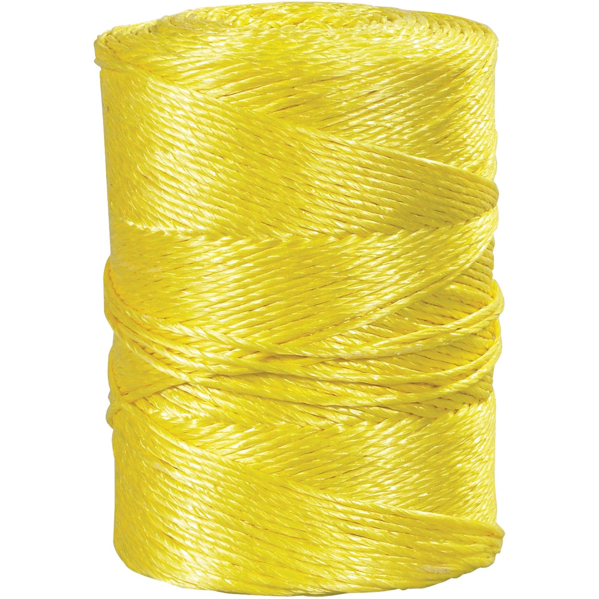 1/4", 1,150 lb, Yellow Twisted Polypropylene Rope - TWR102