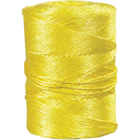 1/4", 1,150 lb, Yellow Twisted Polypropylene Rope - TWR102