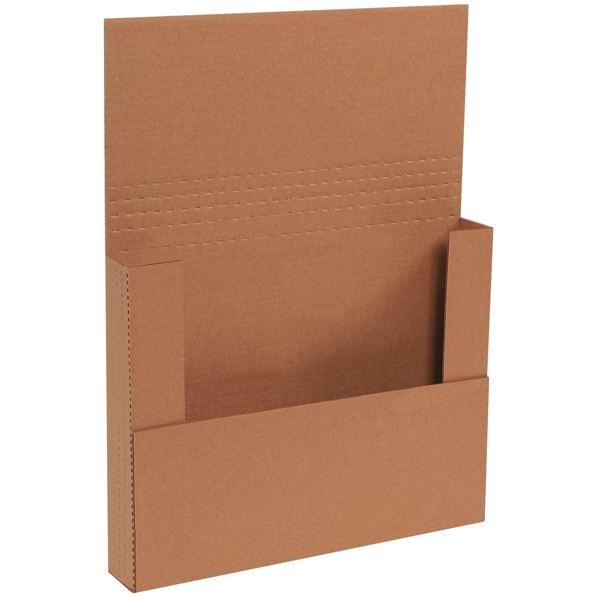 14 1/4 x 11 1/4 x 2" Kraft Easy-Fold Mailers - M14112BFK