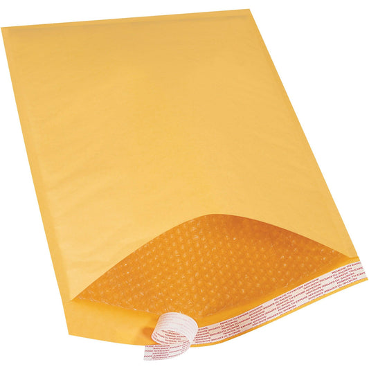 14 1/4 x 20" Kraft #7 Self-Seal Bubble Mailers - B860SS