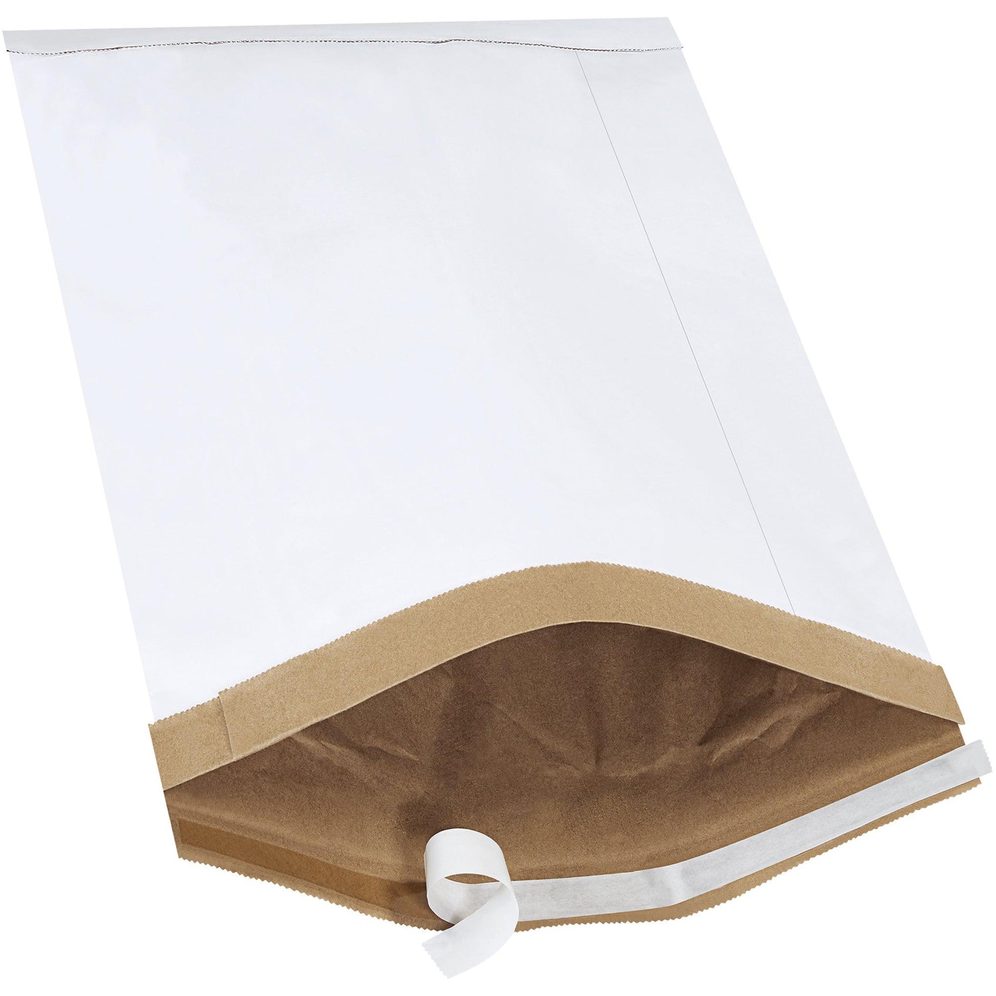 14 1/4 x 20" White (25 Pack) #7 Self-Seal Padded Mailers - B811WSS25PK