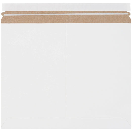14 7/8 x 11 7/8" White Stayflats Lite® Mailers - RMU1411W Box Packaging Partner