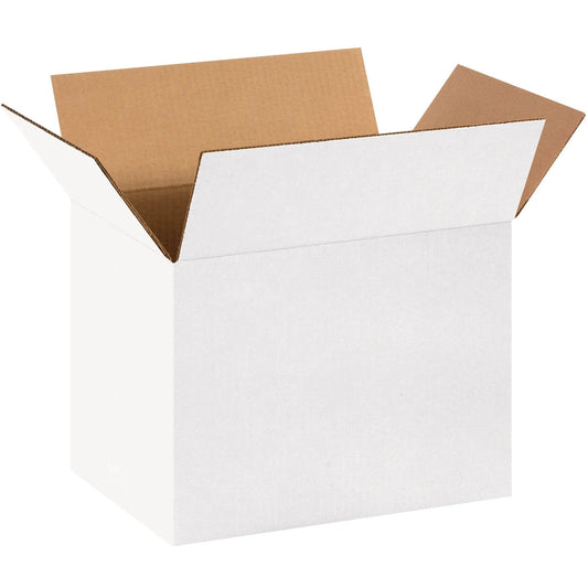 14 x 10 x 10" White Corrugated Boxes - 141010W Box Packaging Partner