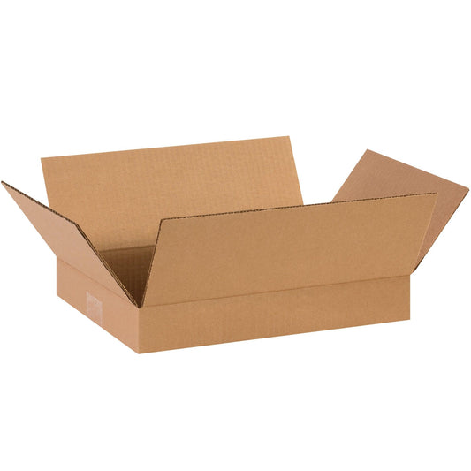 14 x 10 x 2" Flat Corrugated Boxes - 14102