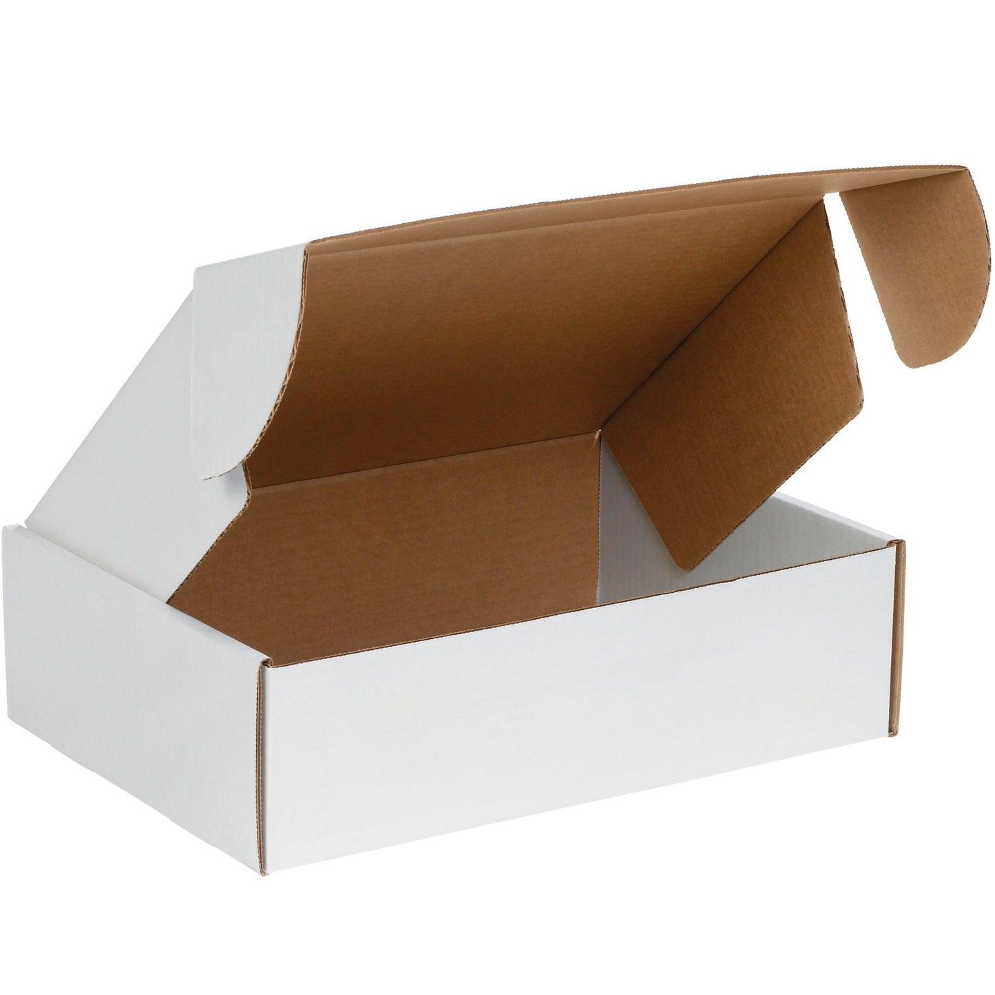 14 x 10 x 4" White Deluxe Literature Mailers - MFL14104