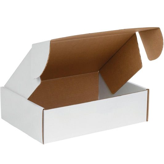 14 x 10 x 4" White Deluxe Literature Mailers - MFL14104