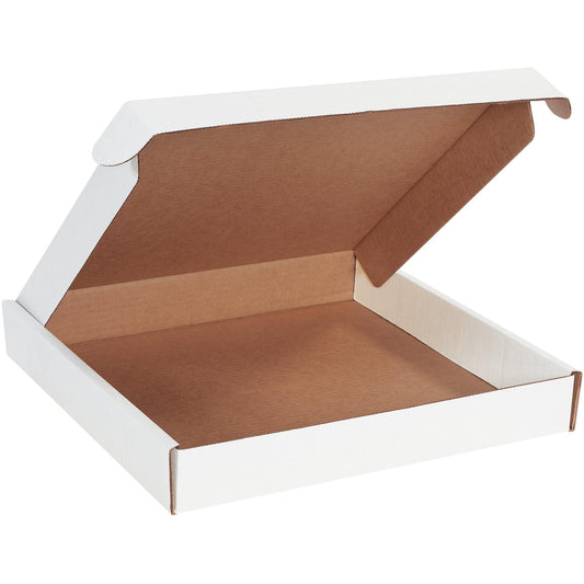 14 x 14 x 2" White Deluxe Literature Mailers - MFL14142