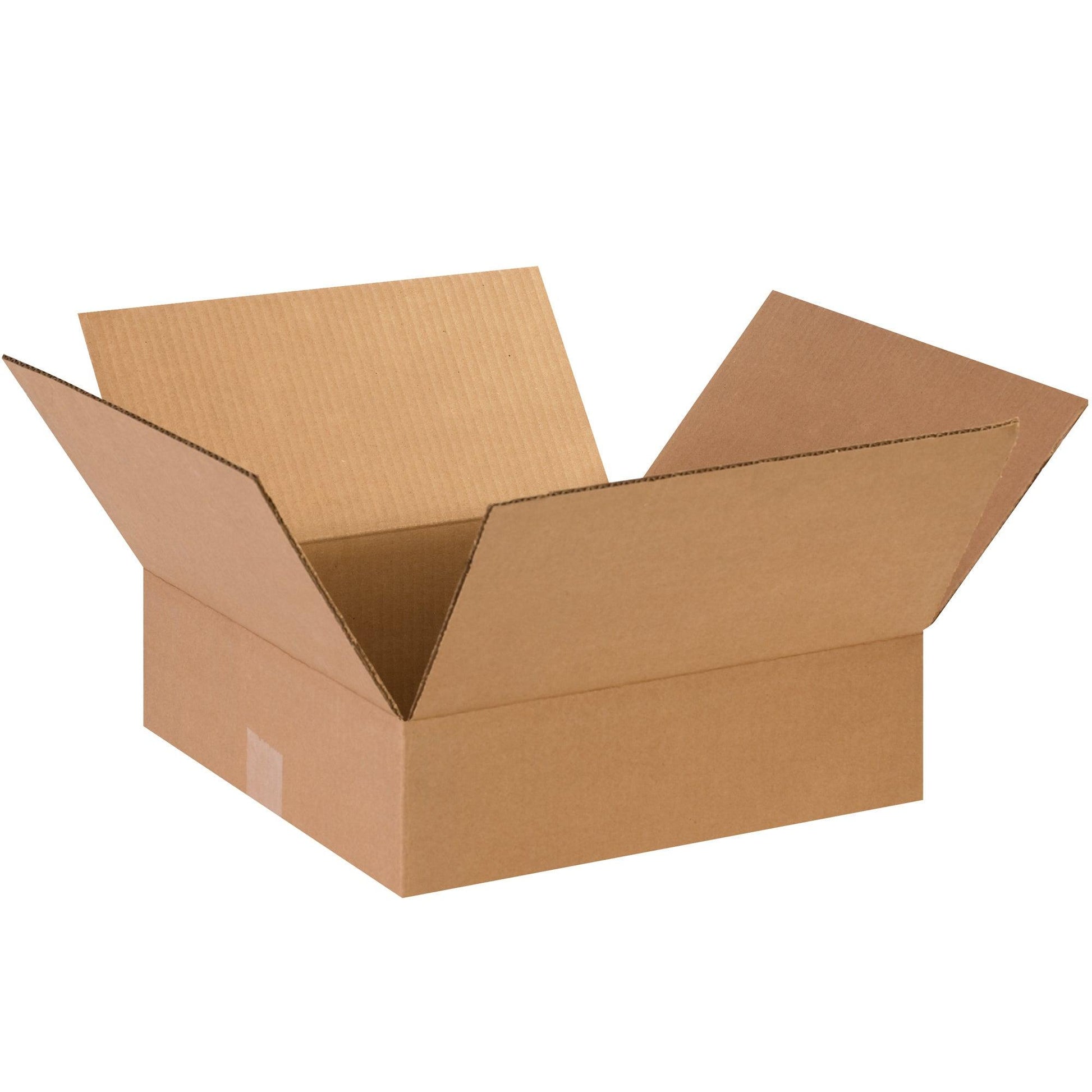 14 x 14 x 4" Flat Corrugated Boxes - 14144