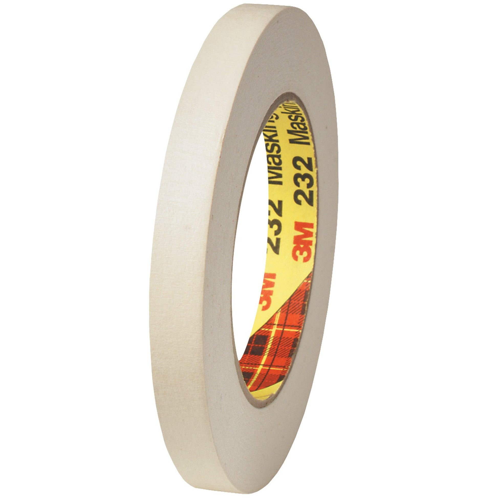 1/4" x 60 yds. (12 Pack) 3M High Performance Masking Tape 232 - T93123212PK