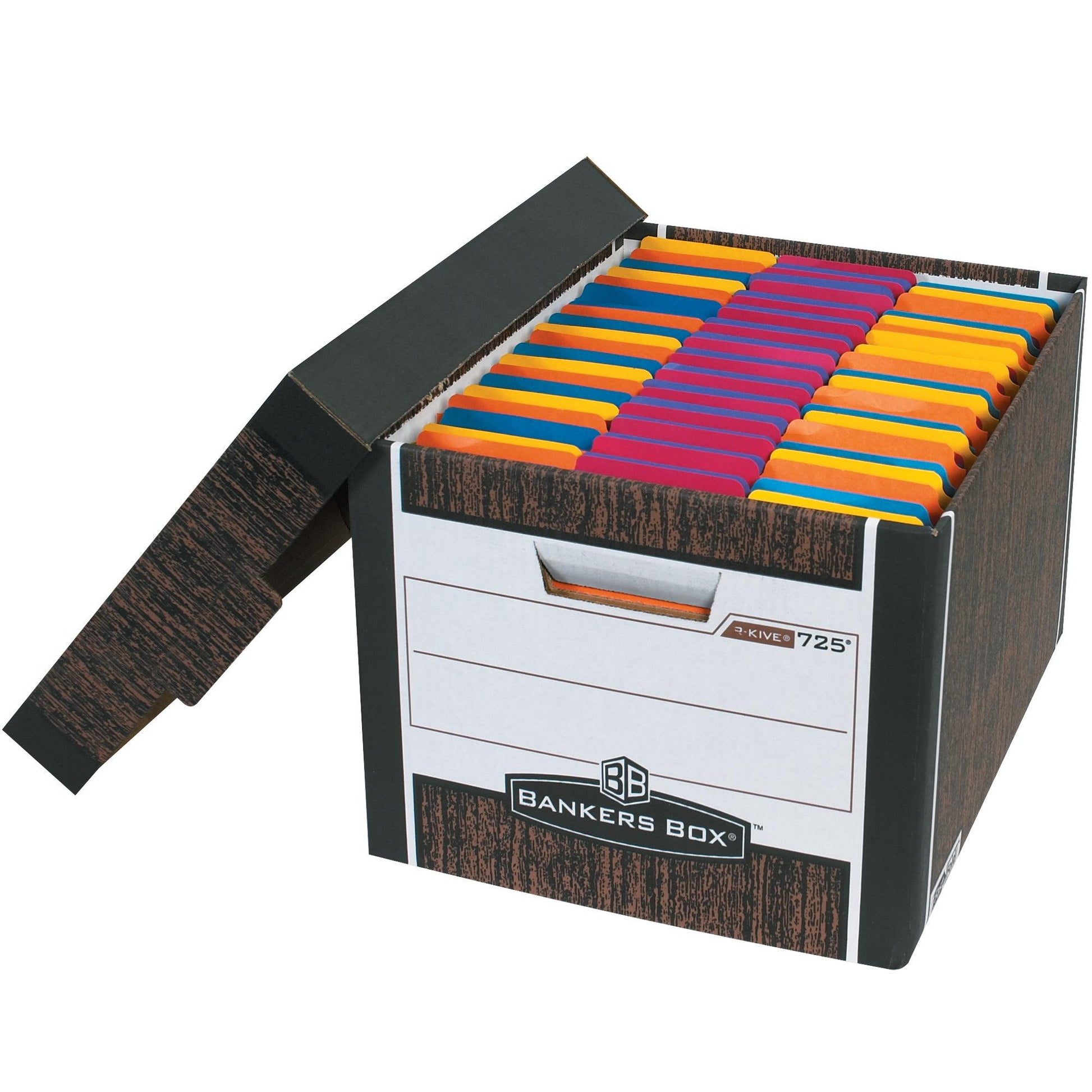 15 x 12 x 10" Wood Grain R-Kive® File Storage Boxes - FSB100