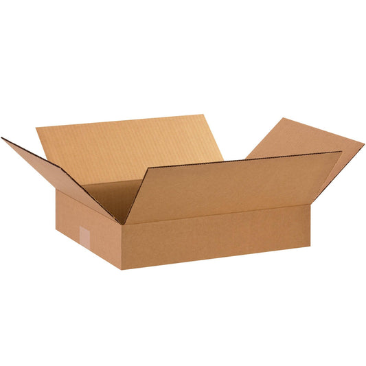 15 x 12 x 3" Flat Corrugated Boxes - 15123