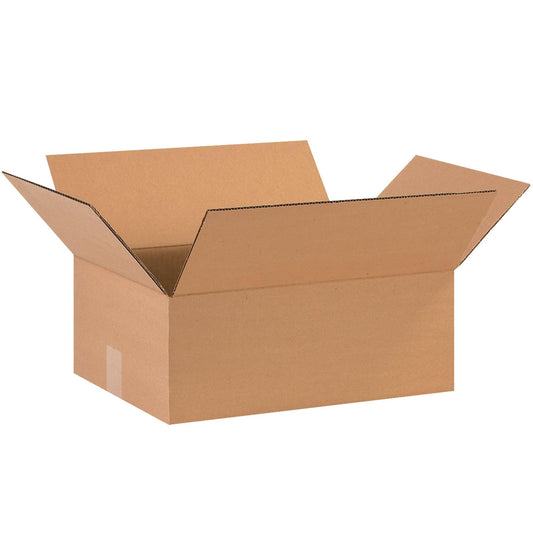 15 x 12 x 5" Flat Corrugated Boxes - 15125