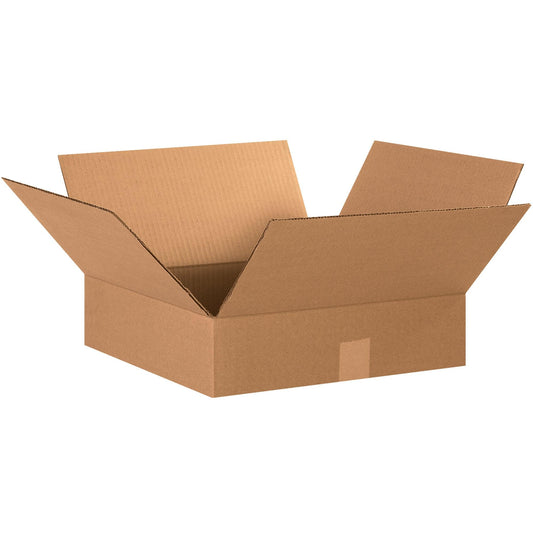 15 x 15 x 4" Flat Corrugated Boxes - 15154