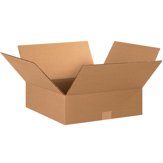 15" x 15" x 5" Flat Corrugated Boxes - 15155