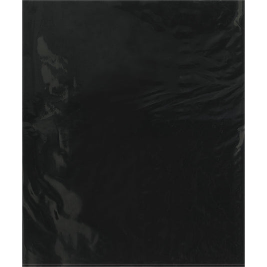 15 x 18" - 2 Mil Black Flat Poly Bags - PB572BK