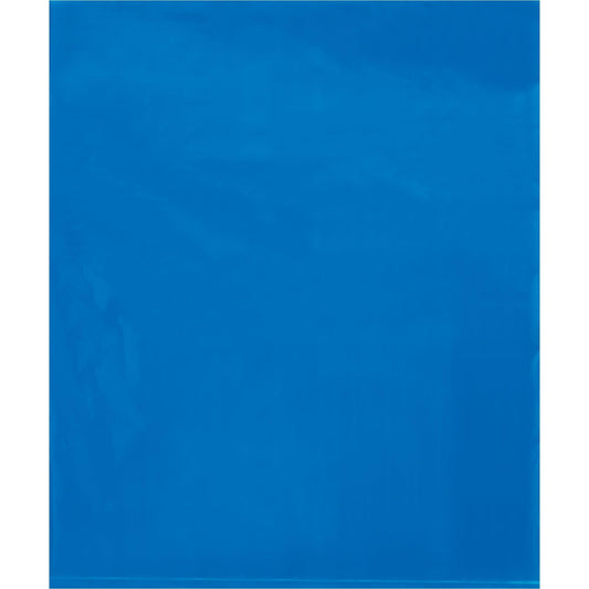 15 x 18" - 2 Mil Blue Flat Poly Bags - PB572BL