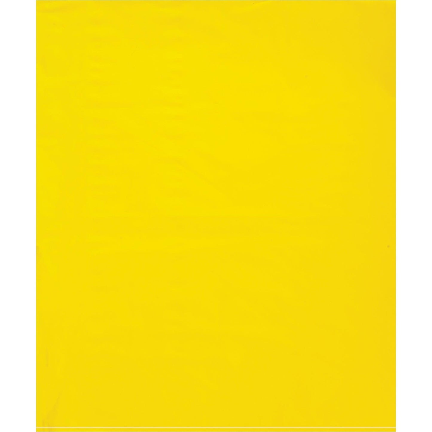 15 x 18" - 2 Mil Yellow Flat Poly Bags - PB572Y