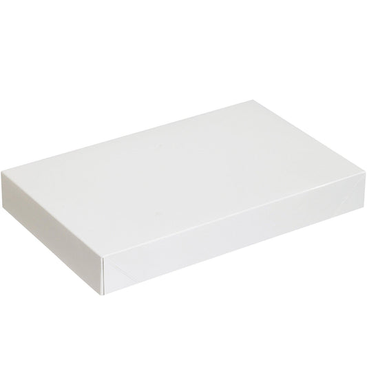 15 x 9 1/2 x 2" White Apparel Boxes - AB15092W