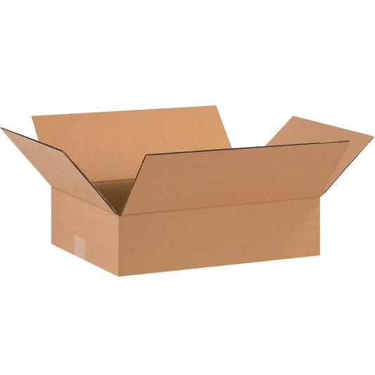 16 x 12 x 4" Flat Corrugated Boxes - 16124 Box Packaging Partner