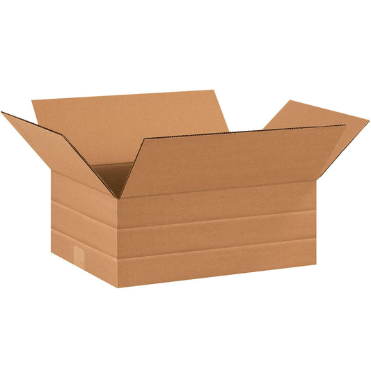 16 x 12 x 6" Multi-Depth Corrugated Boxes - MD16126