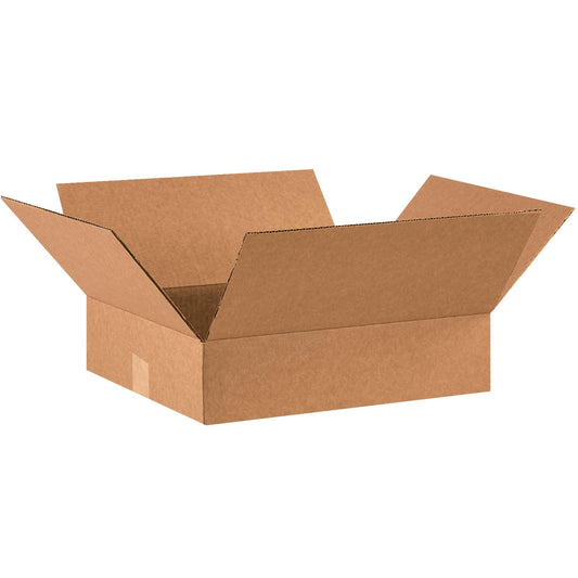 16 x 14 x 4" Flat Corrugated Boxes - 16144