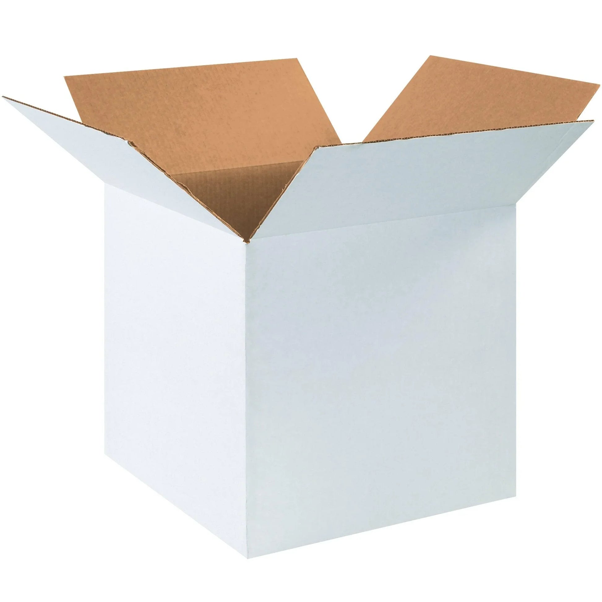16 x 16 x 16" White Corrugated Boxes - 161616W Box Packaging Partner