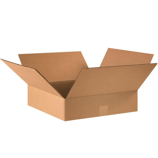 16 x 16 x 4" Flat Corrugated Boxes - 16164