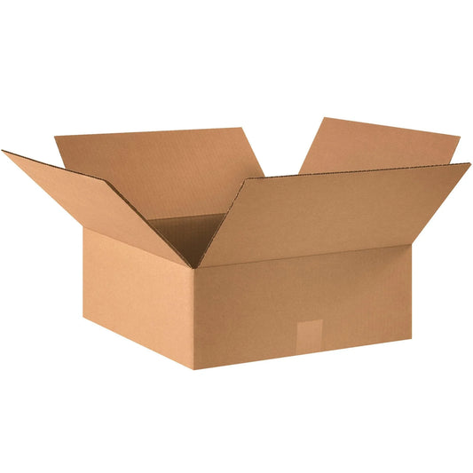 16 x 16 x 6" Flat Corrugated Boxes - 16166 Box Packaging Partner